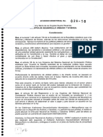 Acuerdo Ministerial No 0029 16 Normas Tecnicas Nacionales para El Catastro de Bienes Inmuebles Urbanos Rurales y Avaluos de Bienes Operacion y Calculo de Tarifas de La Dinac