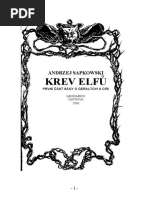 Andrzej Sapkowski - Sága o Zaklínači I - Krev Elfů | PDF