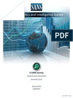 LR Sans Analytics and Intelligence Survey 2015 3rd Party White Paper