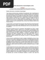 Os Modelos Educacionais Na Aprendizagem on-line” de José Manuel Moran