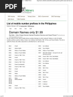 List of Mobile Number Prefixes in The Philippines - TxtBuff News