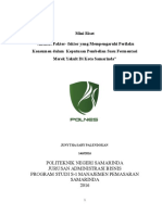 Analisis Faktor - Faktor Yang Mempengaruhi Perilaku Konsumen Dalam Keputusan Pembelian Susu Fermentasi Merek Yakult Di Kota Samarinda