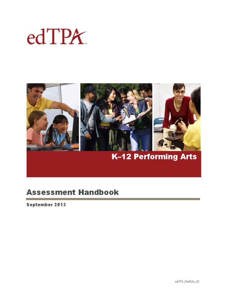 Edtpa Handbook Pdf Pdf Educational Assessment Lesson Plan