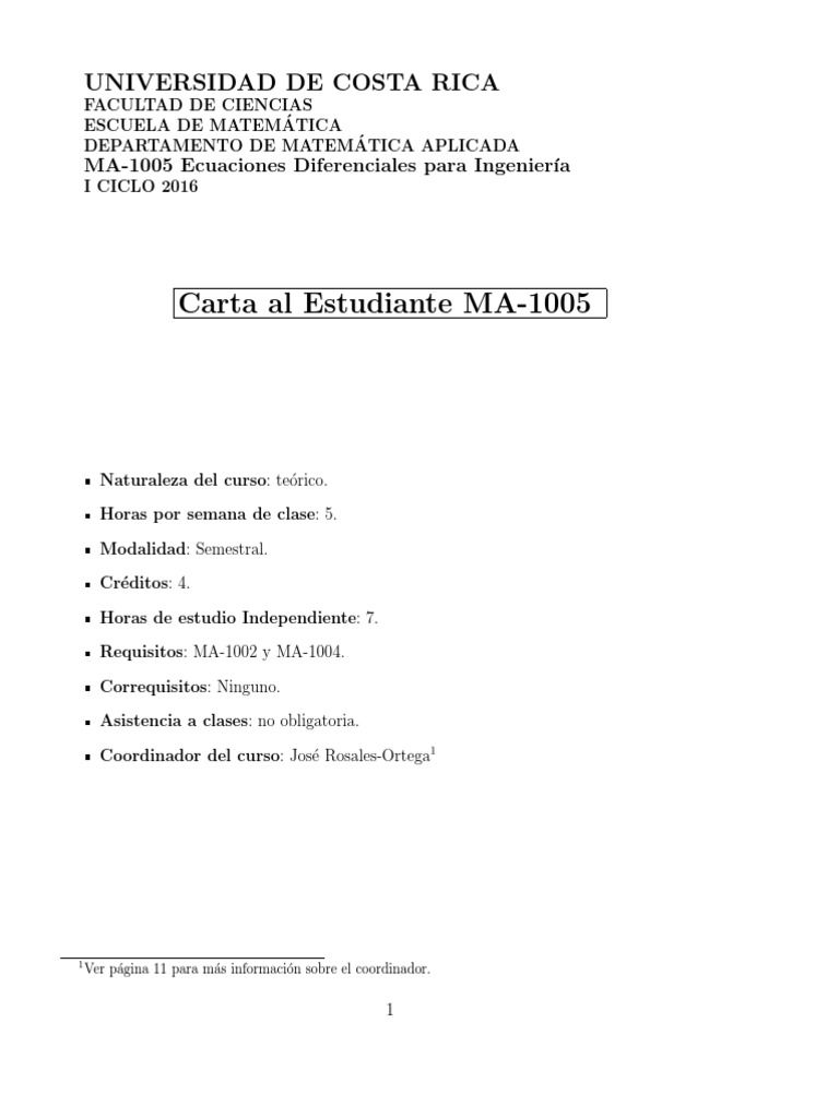 Ma 1005 | PDF | Transformada de Laplace | Linealidad