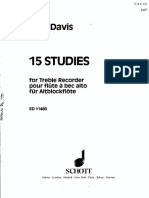 Alan Davis 15 Studies For Alto Recoder PDF