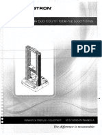 Instron 5569 Load Frame Manual