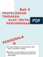 BAB 9: Penyelidikan Tindakan Instrumen Pengumpulan Data