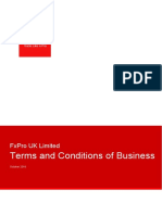 Terms and Conditions of Business: Fxpro Uk Limited