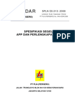 SPLN D3.013 2008 Spesifikasi Segel APP Dan Perlengkapannya