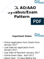 Nicl Ao/Aao Syllabus/Exam Pattern