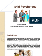 Industrial Psychology Ppt