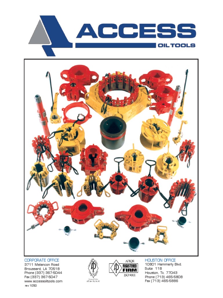 Access Oil Tools Catalog PDF PDF Screw Heat Treating