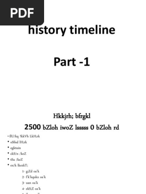 history timeline