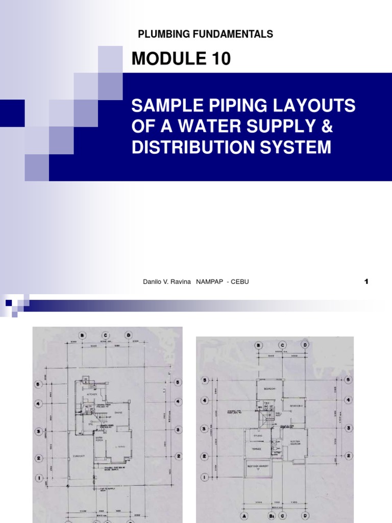 Water Supply Layouts Overview | PDF