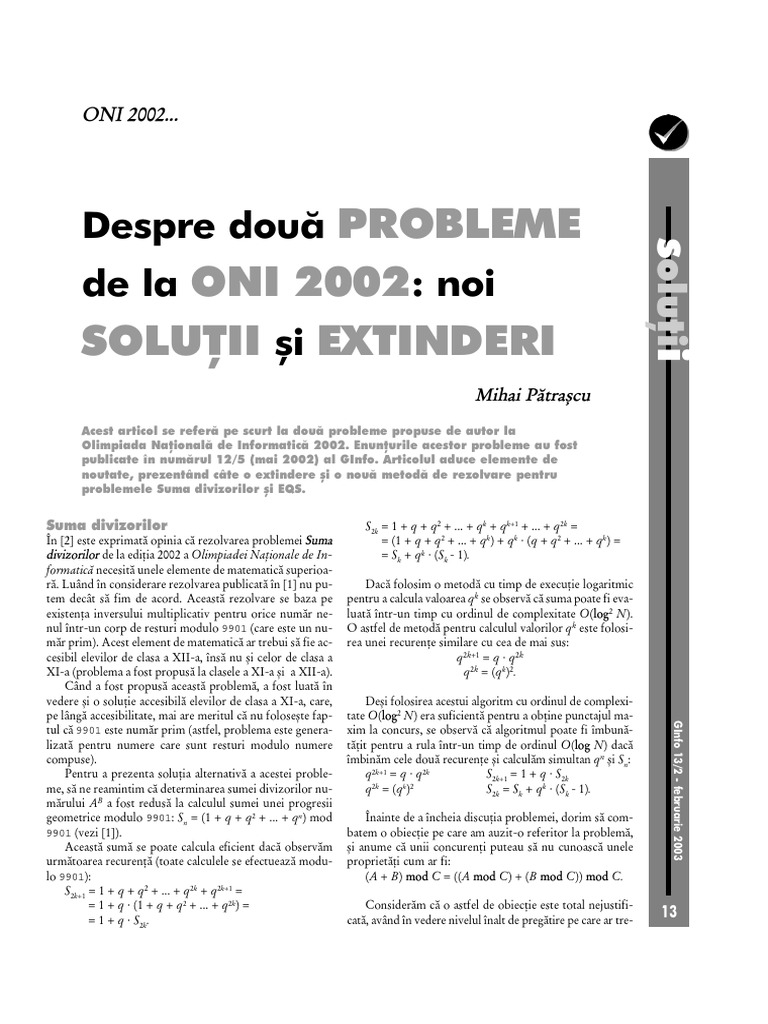 Oni 2002 | PDF