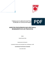 Aspectos Psicologicos Qeu Afectan Al Rendimiento de Los Triatletas