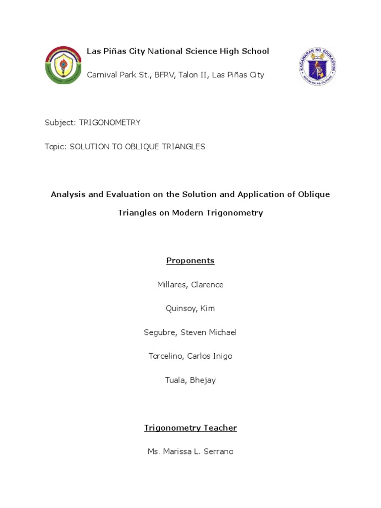 Analysis and Evaluation On The Solution and Application of Oblique