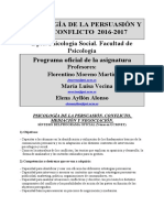 Programa Ps.persuasión y Conflicto.2016-2017