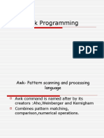 UnixAWK Programming