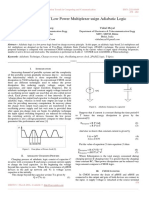 Implementation of Low Power Multiplexer Usign Adiabatic Logic