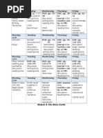 glass castle reading schedule 9h 2017