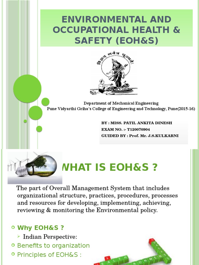 Environmental and Occupational Health & Safety Risk Technology