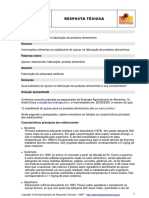 Substituinte Do Açúcar Na Fabricação de Produtos Alimentícios