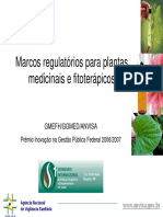 Marcos Regulatórios para Plantas Medicinais e Fitoterápicos