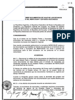 Acuerdo de Viaje Mercosur 2008