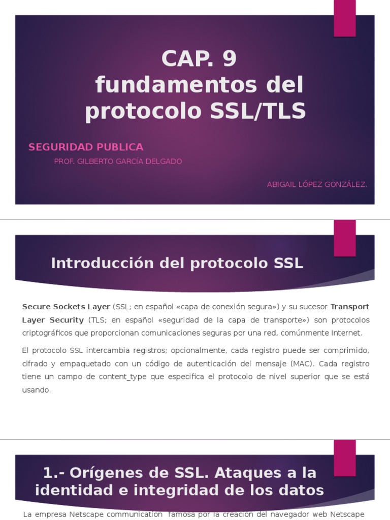 Seguridad SSL Tls | PDF | Transport Layer Security | Red de arquitectura