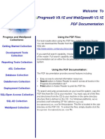 Welcome To Progress® V9.1E and Webspeed® V3.1E PDF Documentation