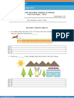 Class Ii Nso Past Year Paper 2012: Time: 1 Hour Total Marks: 35