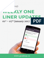 Weekly Oneliner 1st To 7th Jan2017 Gradeup - PDF 40