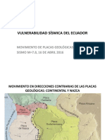VULNERABILIDAD SISMICA DEL ECUADOR-PRESENTACION CAMICON