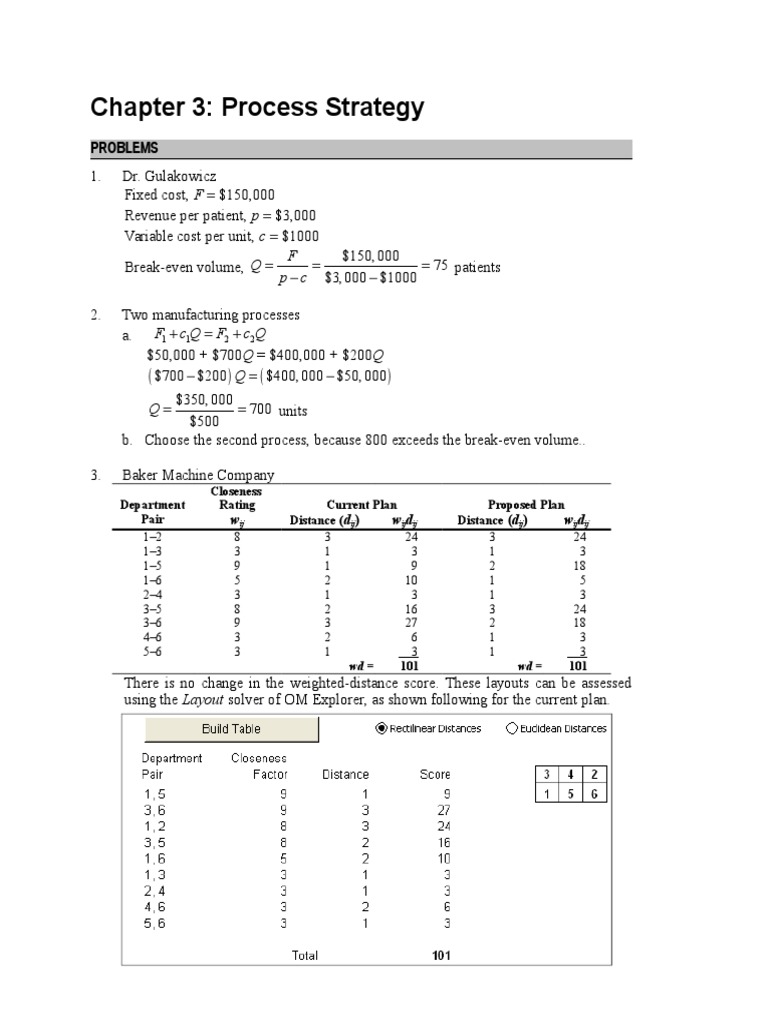 Chapter 3: Process Strategy: Problems | PDF | Teaching Methods ...