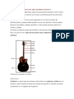 Partes de Una Guitarra Acústica