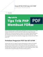 Cara Membuat Form HTML Post Dan Get PHP