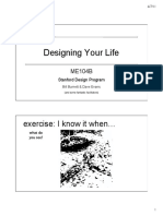 Designing Your Life ME104B Document Summary