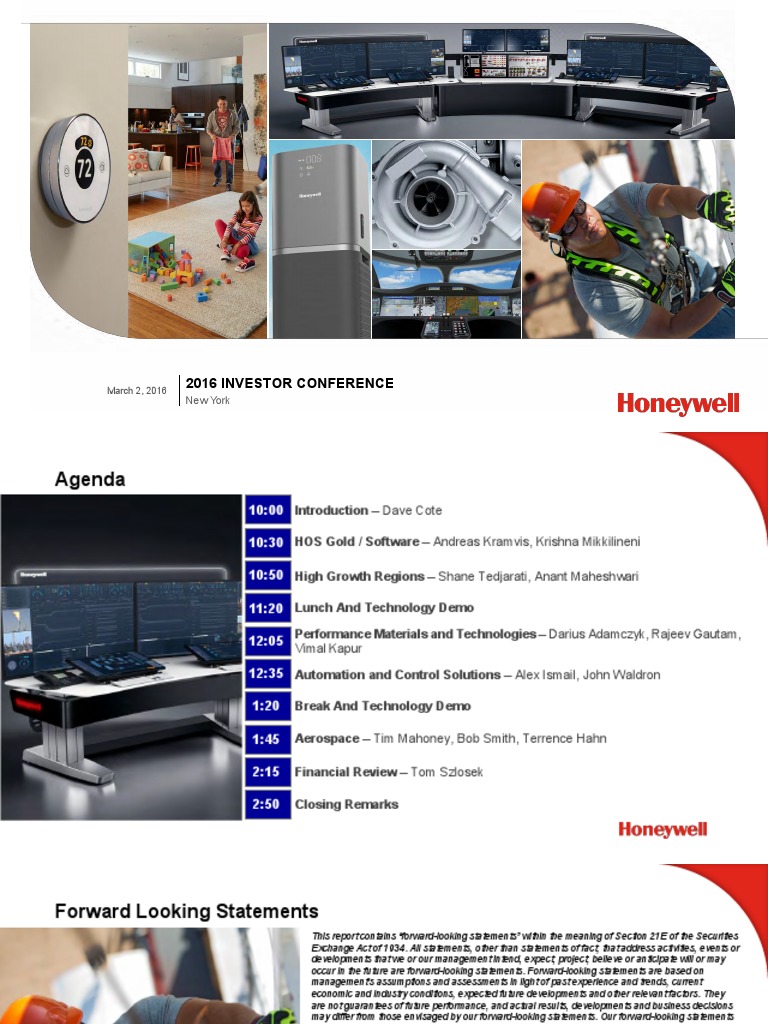 2016 Honeywell Annual Investor Conference Presentation PDF PDF