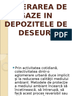 Generarea de Gaze in Depozitele de Deseuri