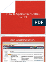 How To UpdateDetails On d71
