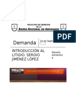 Plantilla Demanda Divorcio Pensión Alimenticia DF