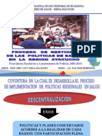 Gestion de Politicas en Salud