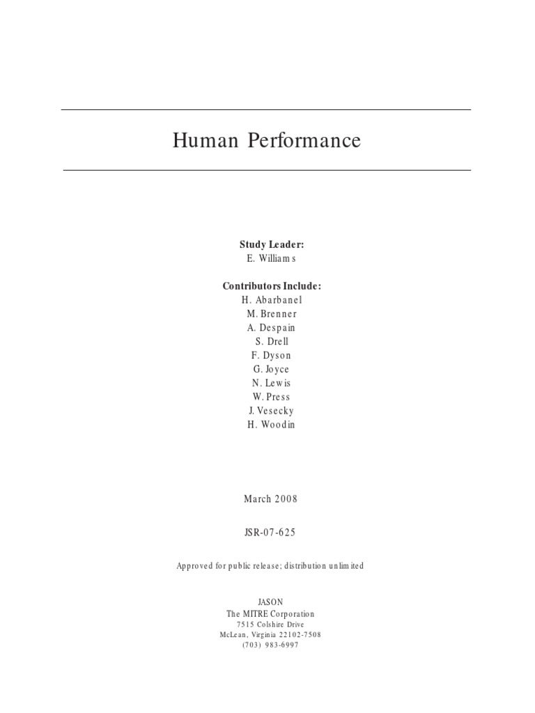 Human Performance in Military Context | PDF | Sleep ...