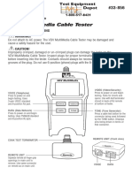 33-856 VDV Cable Tester Manual