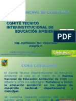 Educación ambiental en Candelaria: Comité Técnico Interinstitucional y Plan Municipal 2010-2020