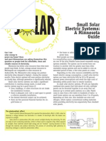 Small Solar Electric Systems: A Minnesota Guide