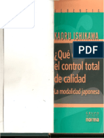 Que Es El Control Total de La Calidad - Kauro Ishikawa.