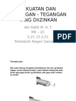 Abi KEKUATAN DAN TEGANGAN - TEGANGAN YANG DIIZINKAN.pptx