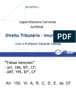 Direito Tributário - Imunidades I: Superintensivo Carreiras Jurídicas